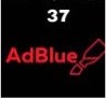 AdBlue seviyesinin düşük olduğunu gösterir. Uygun AdBlue ile tamamlanmalıdır; kalitesiz sıvılar sistemde arızaya ve kurum oluşumuna neden olabilir.